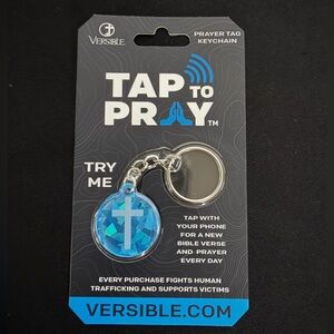 Blue Tap to Pray Keychain Adapter